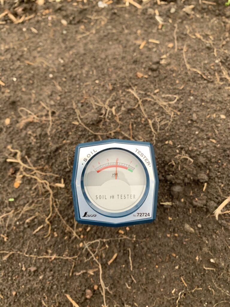 土壌酸度の測定結果